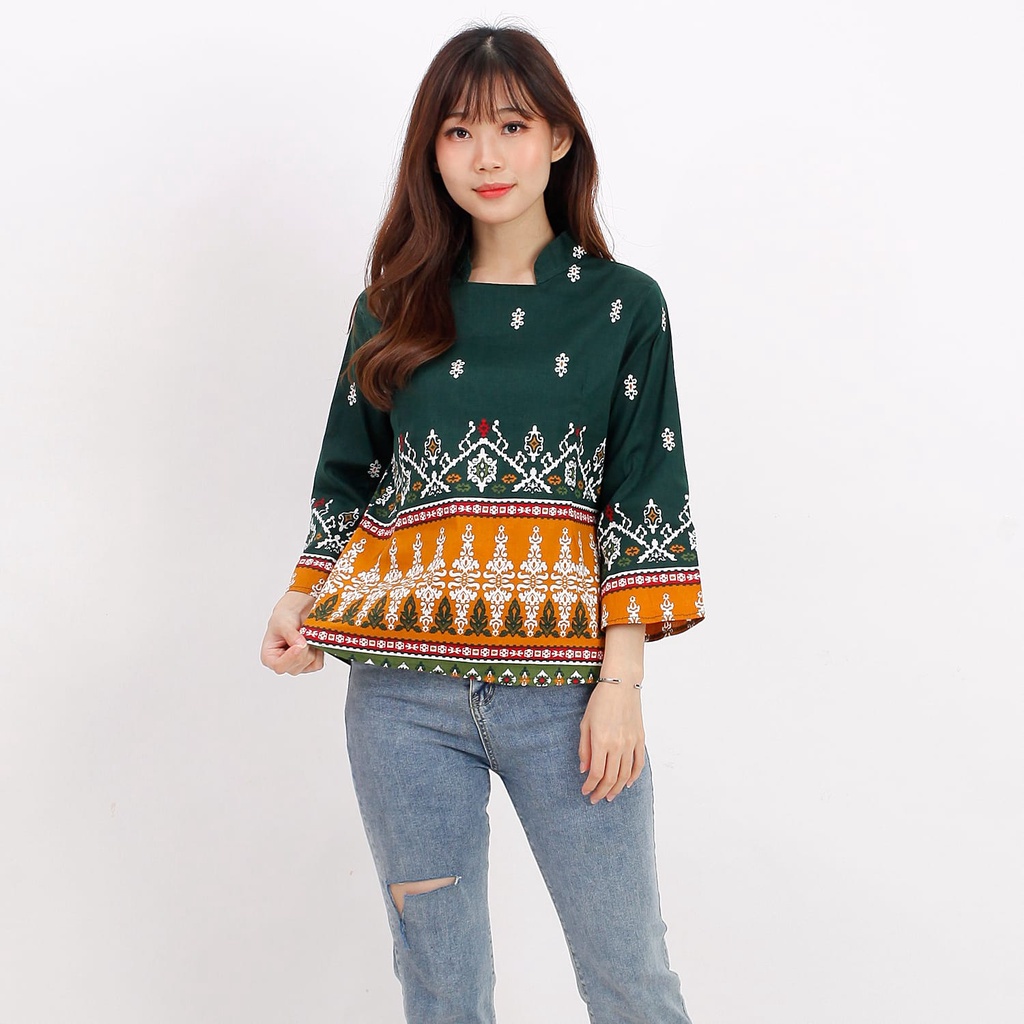 Batik Wanita - Atasan Batik 559 - 974-Green F