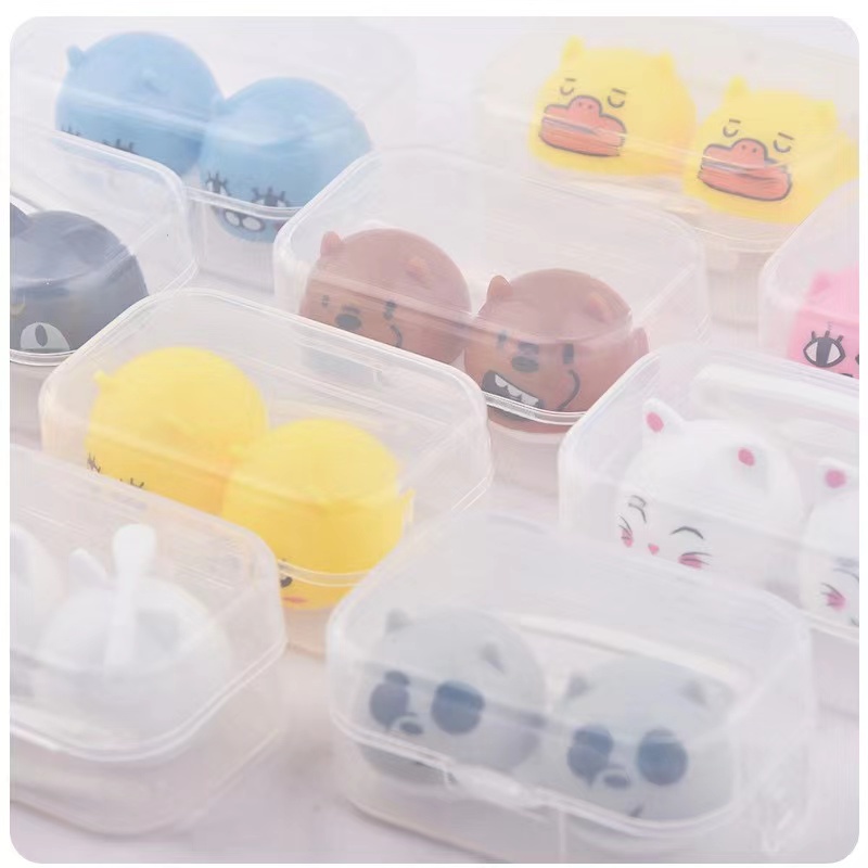 KOTAK TEMPAT SOFTLENS MINI KARAKTER ANIMAL (RANDOM)