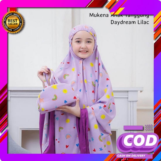 Mukena Anak Traveling Umrah Tahun Katun Rayon Premium Adem Candy Hitam Putih Pink Mukena Tanggung Ra