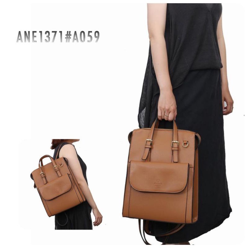 ANELA LYNE ZALFA 1371 #A059 - Ransel Tas Black Hitam