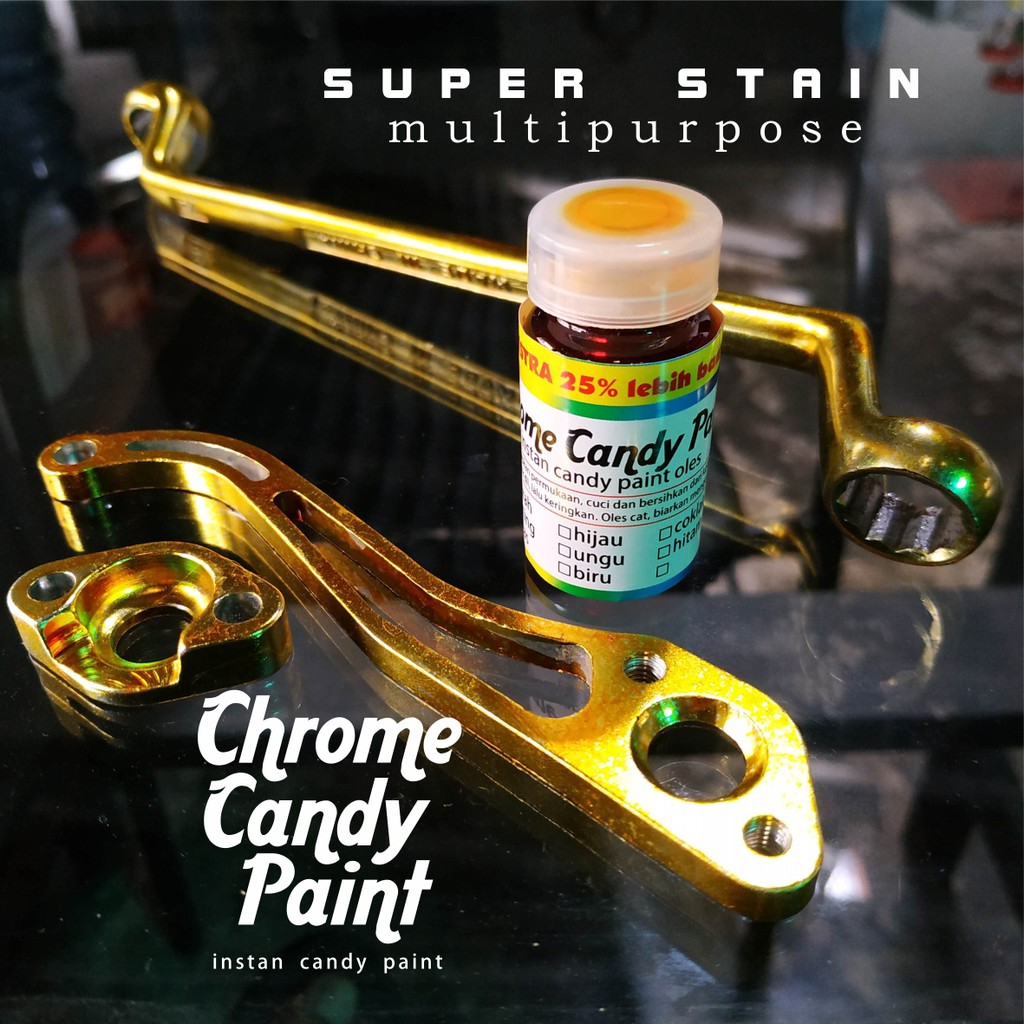 CHrome Candy Paint pewarna logam plastik serbaguna 12,5ml isi lebih banyak INSTAN original