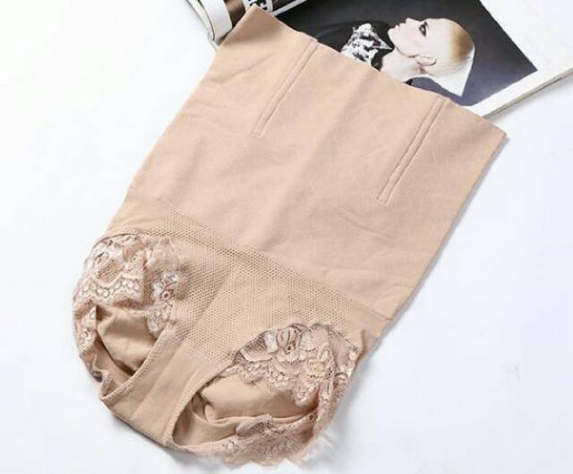 KORSET MUNAFIE LONG LACE SLIM PANTS - DENGAN KAWAT PENYANGGA PELANGSING PERUT PINGGUL