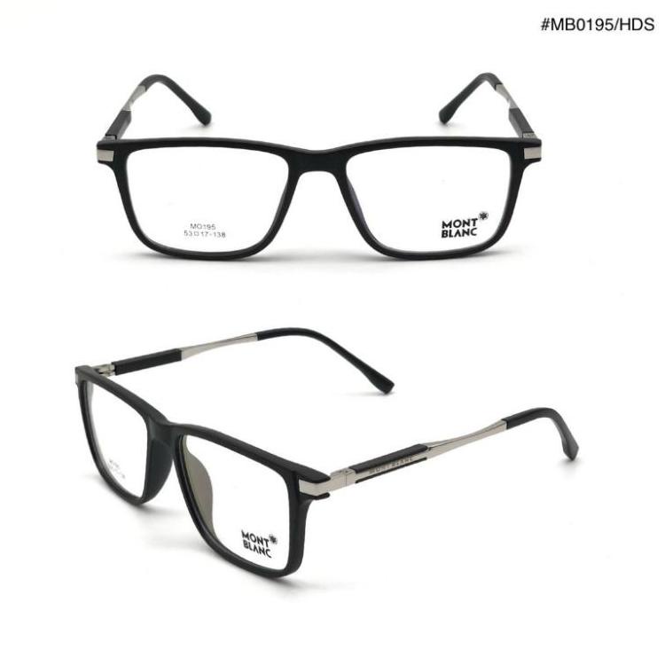 [BISA ] Frame Kacamata Pria MONT BLANC 0195  Lensa anti radiasi CZK