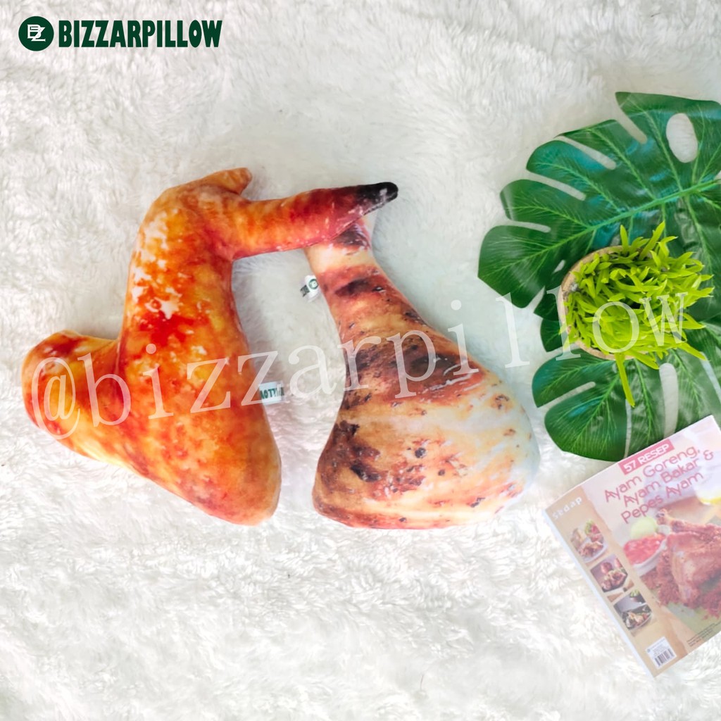 Bizzarpillow Bantal Sayap Ayam Paha Ayam Size S BZ116