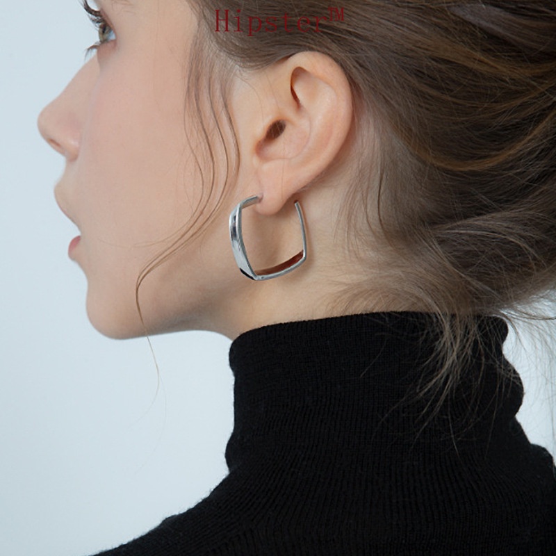 French Style Cold Style Metal Geometric Earrings