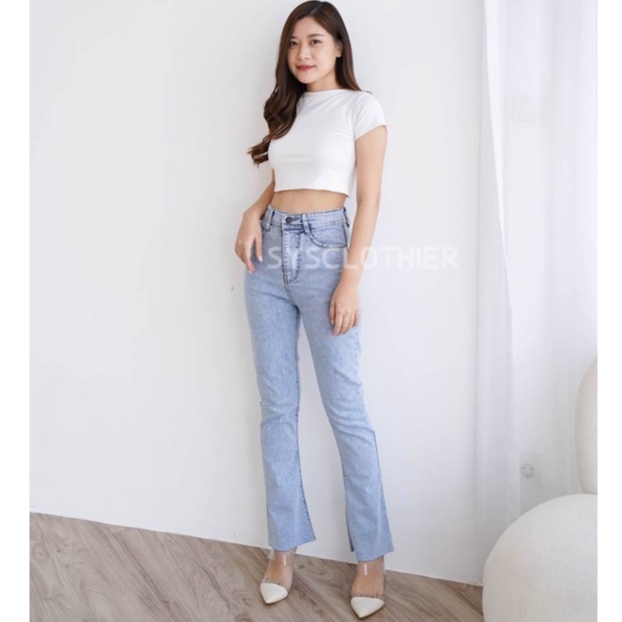 CELANA JEANS WANITA LONG ALANA BOOTCUT