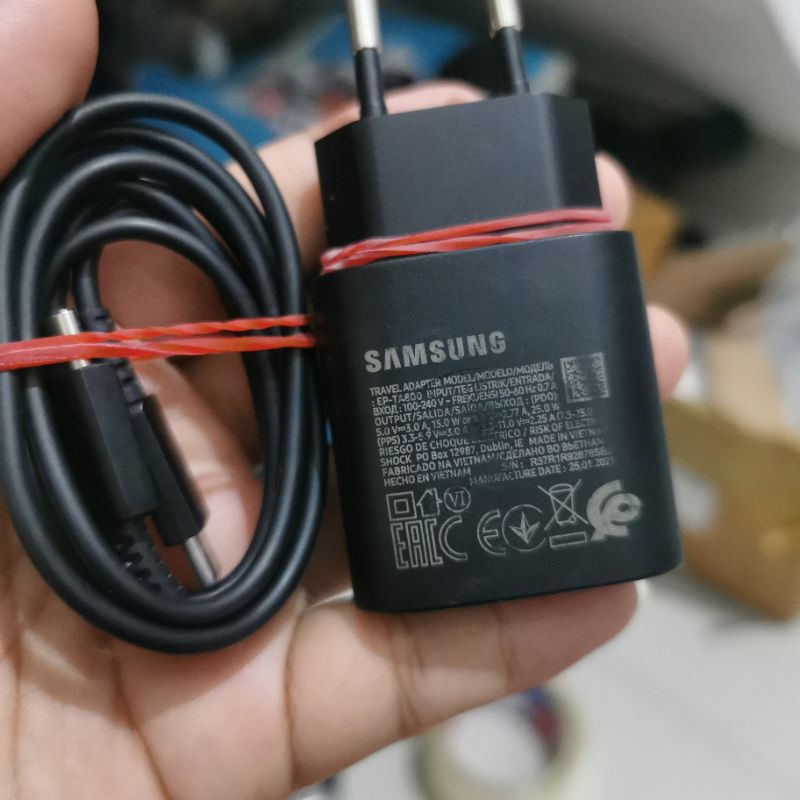 Charger Samsung Copotan Bekas Bawaan s20 note 20 A71 Note 10 Bekas Kemulusan 94% Ori bawaan