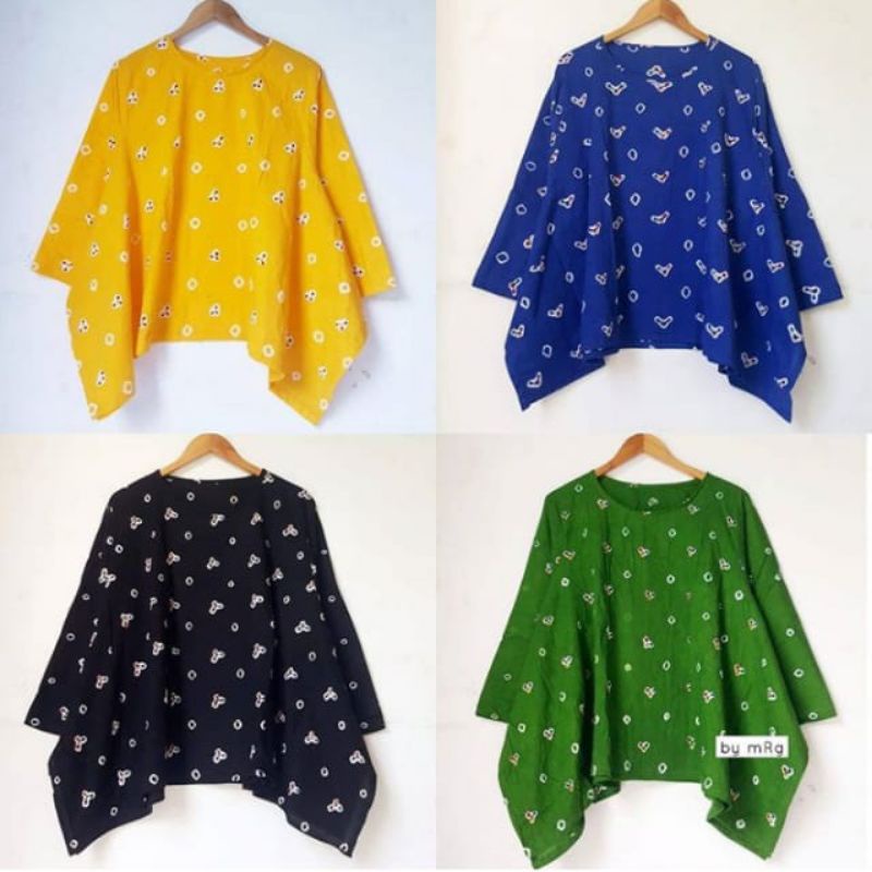 aneka blouse Batwing batik jumputan solo 1