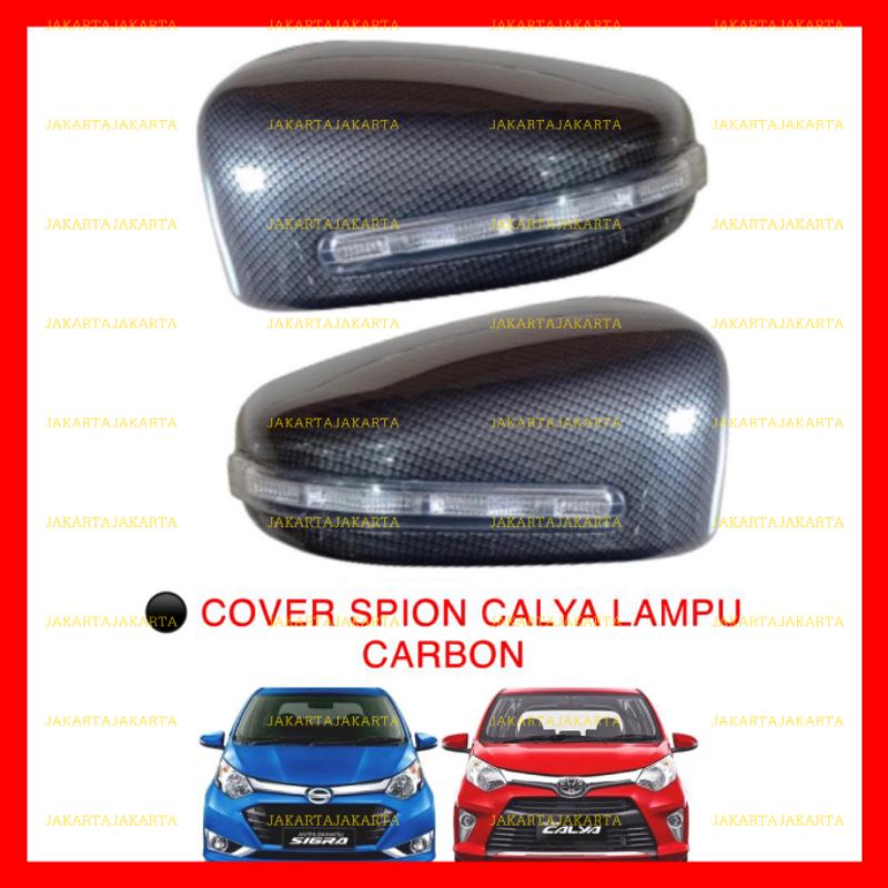 Cover Spion Ganti Calya sigra 2016 2018 2020 2022 Up Lampu Carbon