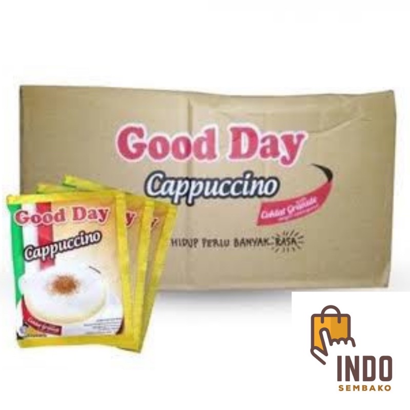 Good Day Cappucino 12 rtg x 10 sachet x 25g / Kopi Goodday capucino sachet 25g / Good Day Capphucino