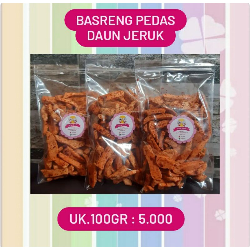 

Basreng Pedas Daun Jeruk uk.100gr dan 50gr