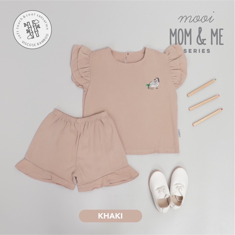 Mooi Set Anak Perempuan Kika Ruffle Set