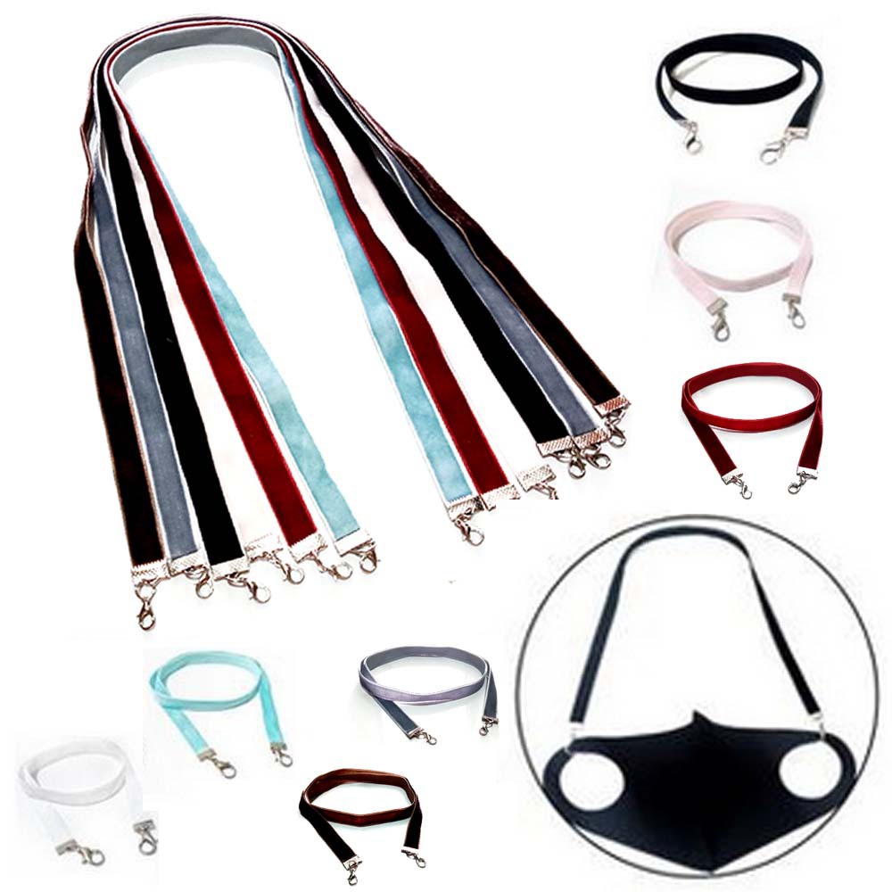 13 WARNA Kalung Gantungan Masker Strap Mask Hanging Velvet Series Multifungsi Tali Masker