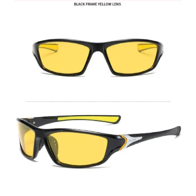 Kacamata Folarized Night Vision Cycling Glasses Kacamata Sport Kacamata Sepeda Gowes Yusha D120