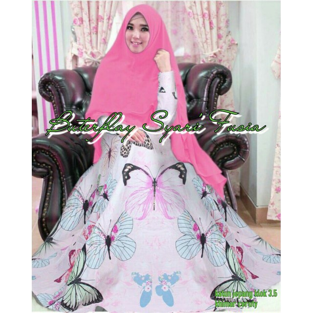 SET GAMIS KUPU-KUPU/ GAMIS TERPOPULER