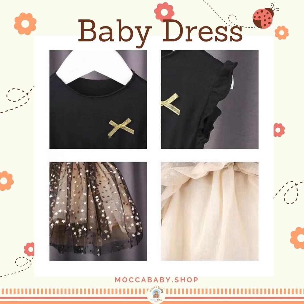 MBSS - DRESS MARILLYN STARS EBV Baju Dress Anak Perempuan Import