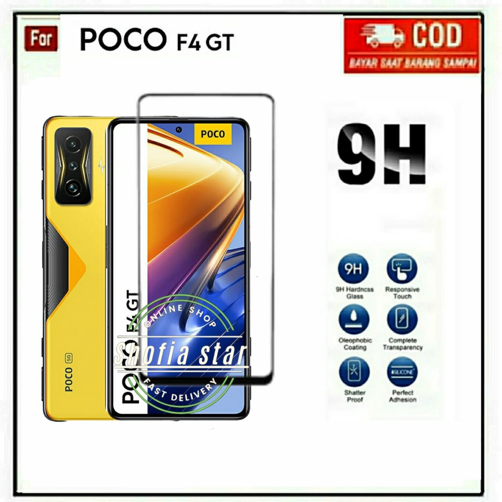 TEMPERED GLASS XIAOMI POCO F4 GT POCO F4 TG LAYAR ANTI GORES KACA FULL COVER