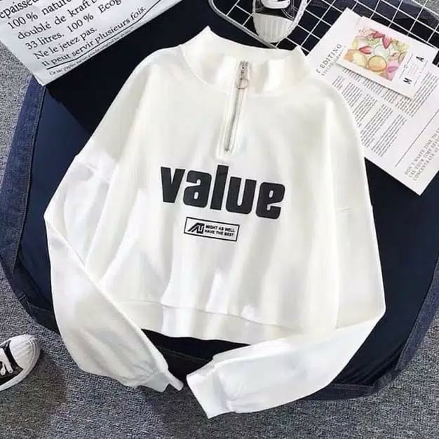 Value Crope Sweater Fashion Wanita Terlaris Sweater Wanita