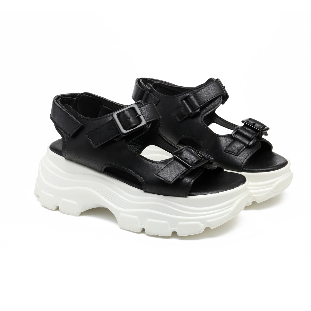 PVN Doyoung Sandal Tali Wanita All Black 397-6