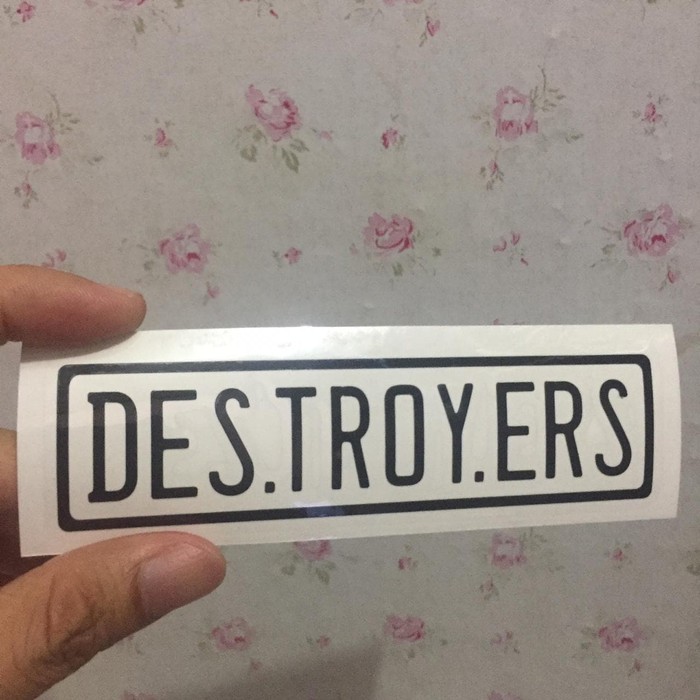 READY STOCK CUTTING STICKER FRAME SEPEDA ELEMENT TROY DESTROYERS OST
