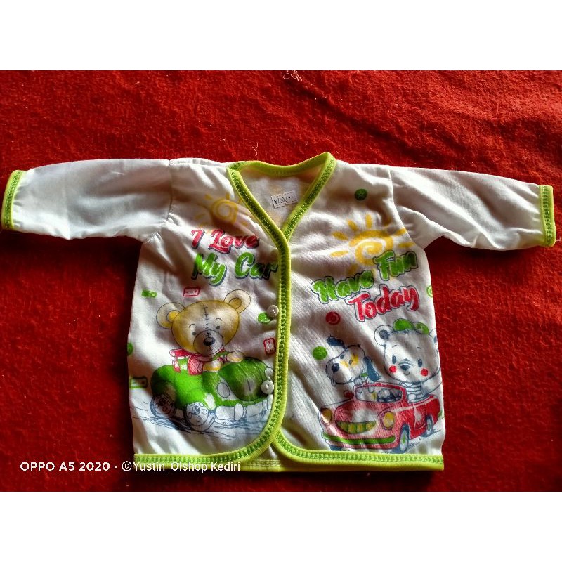 Atasan bayi lengan panjang bahan katun halus