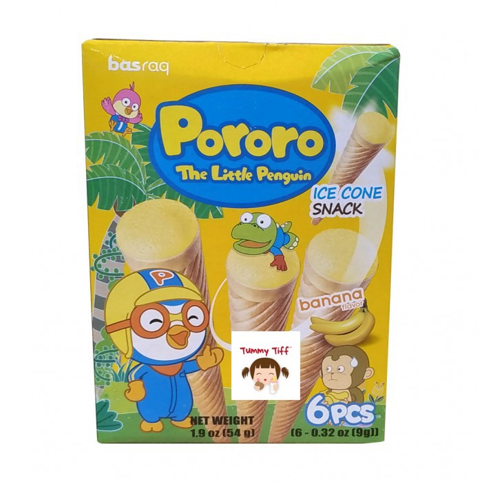 Pororo Ice Cone Snack Chocolate/Banana/Strawberry 54gr