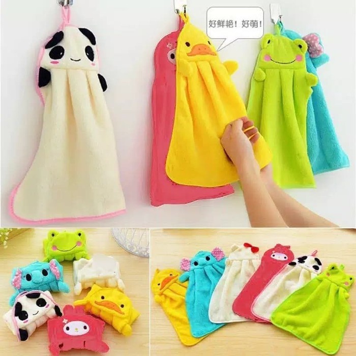 Hand Towel Motif Boneka /Animal / Lap tangan Lucu - Lap Tangan Microfiber Menyerap Air - Hand Towel - Lap Tangan dapur - Lap Tangan Chenil Serbaguna