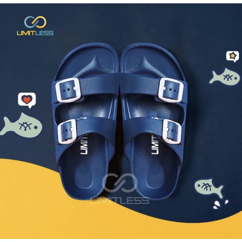 Zerolimit - Sandal Slip On Anak Unisex Lucu Sandal Strap Anak Laki Laki Nyaman Sendal Slop Anak Perempuan Imut Trendy