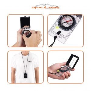 Multifunction Mirror Compass 85 Dhaulagiri Kompas Kaca Multifungsi