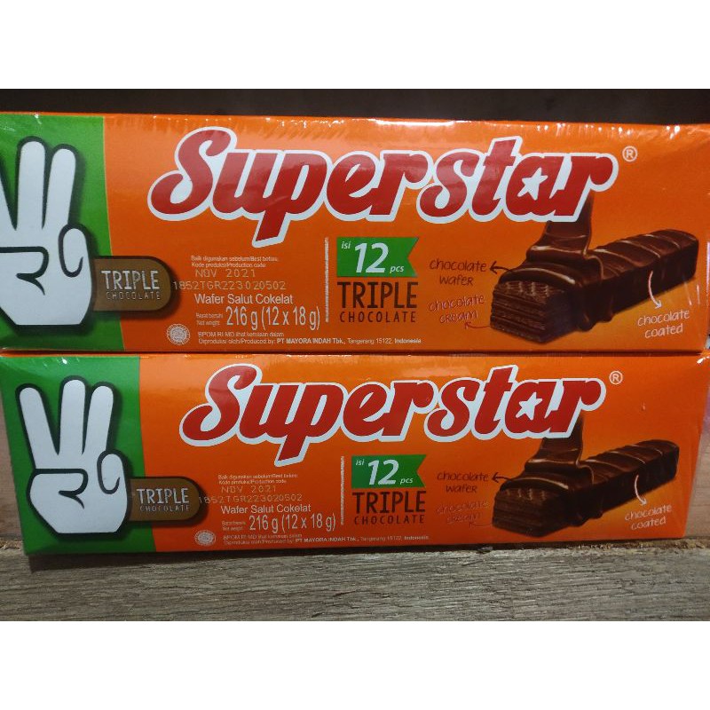 

superstar chocolate wafer