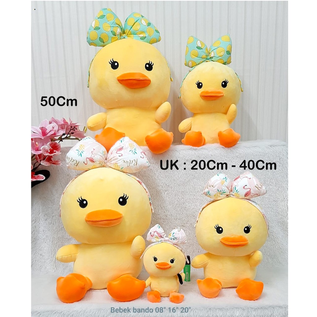 Boneka Bebek Duck Daisy Bando Pita 20CM Impor Esklusif Kado Ultah