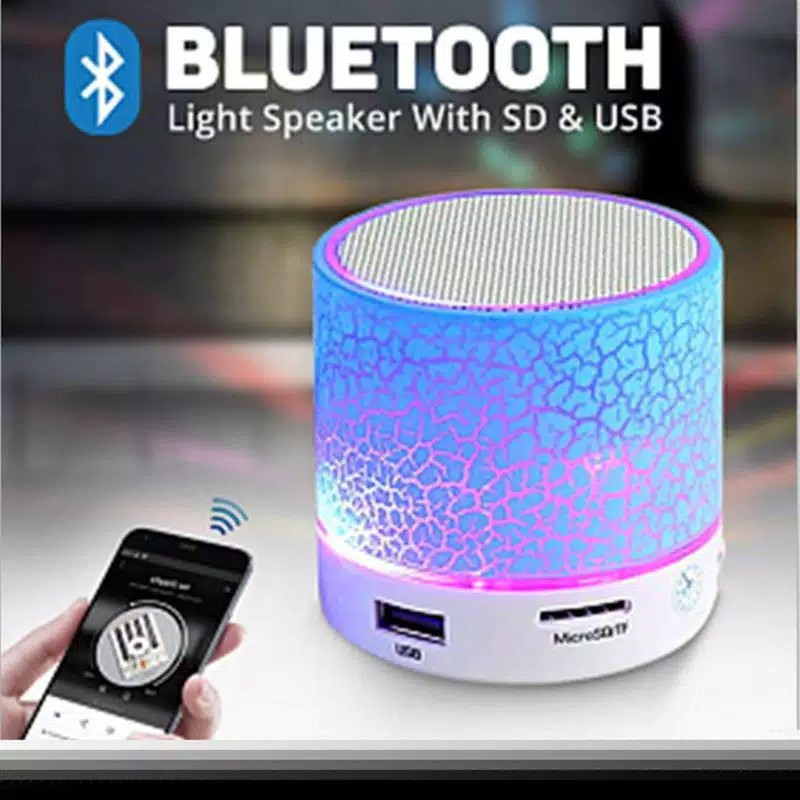 [NEW] Speaker Bluetooth S10 Motif Retak Crack Effect Speaker Portable Mini