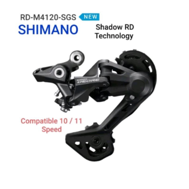 ORIGINAL .. SHIMANO DEORE RD-M4120-SGS Compatible 10 11 Speed Sp Bkn slx xt xtr . code 732181