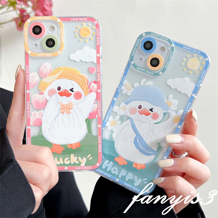 Samsung A14 A34 A54 M14 A04 A04s A13 A52s A03 A23 A33 A53 A73 A03s M23 A52 A02 A12 A22 A72 A32 A51 A71 A50 A50s A30s A30 A20 A21s A31 A11 Soft Case Pelindung Desain Kartun Bebek Untuk