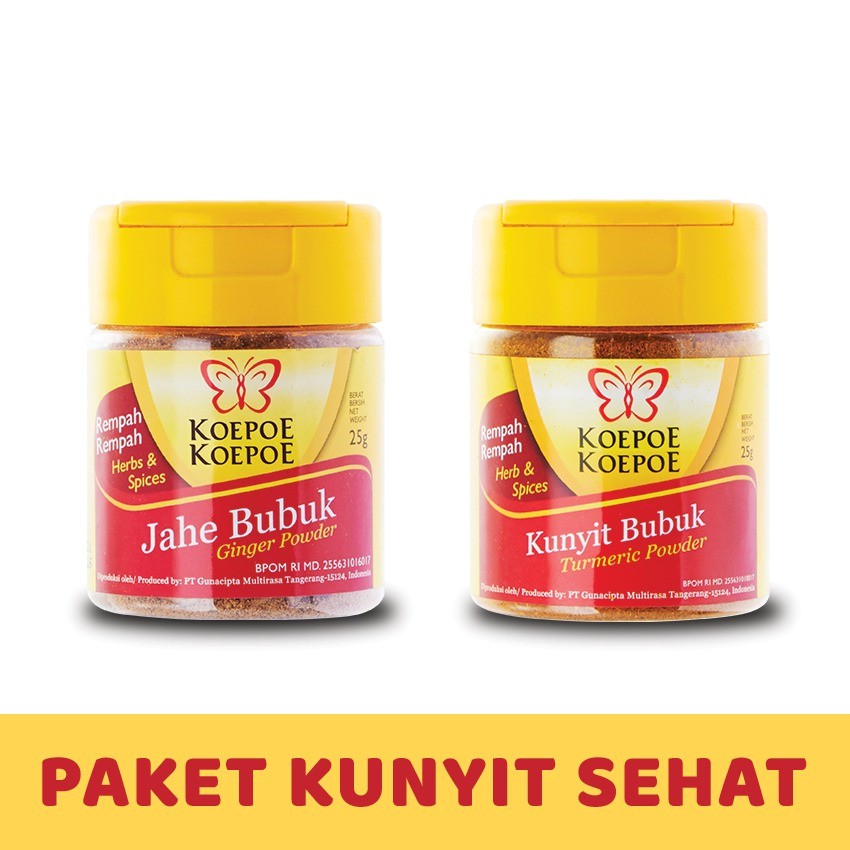 

Paket Kunyit Sehat JAHE 25GR-KUNYIT 25GR