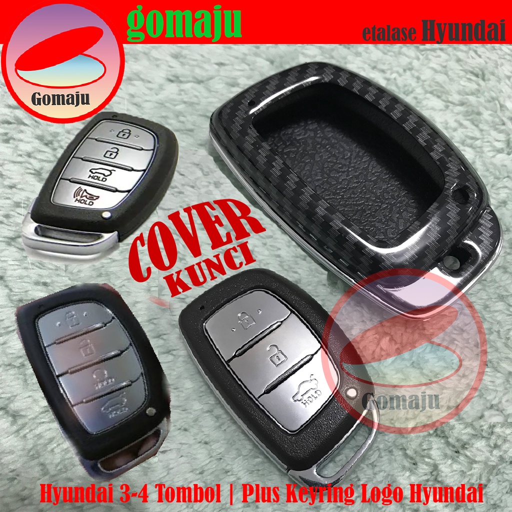 Hardcase Sarung Kunci Sonata Tucson Cover Kunci Carbon HYUNDAI Creta