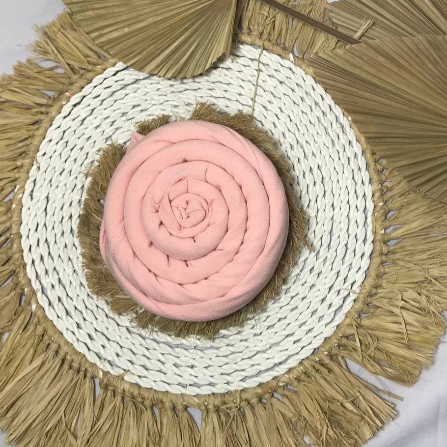 TERMURAH ! 180cmx75cm Pashmina diamond italiano  panjang termurah pashmina basic non instan-Pashmina Baby pink