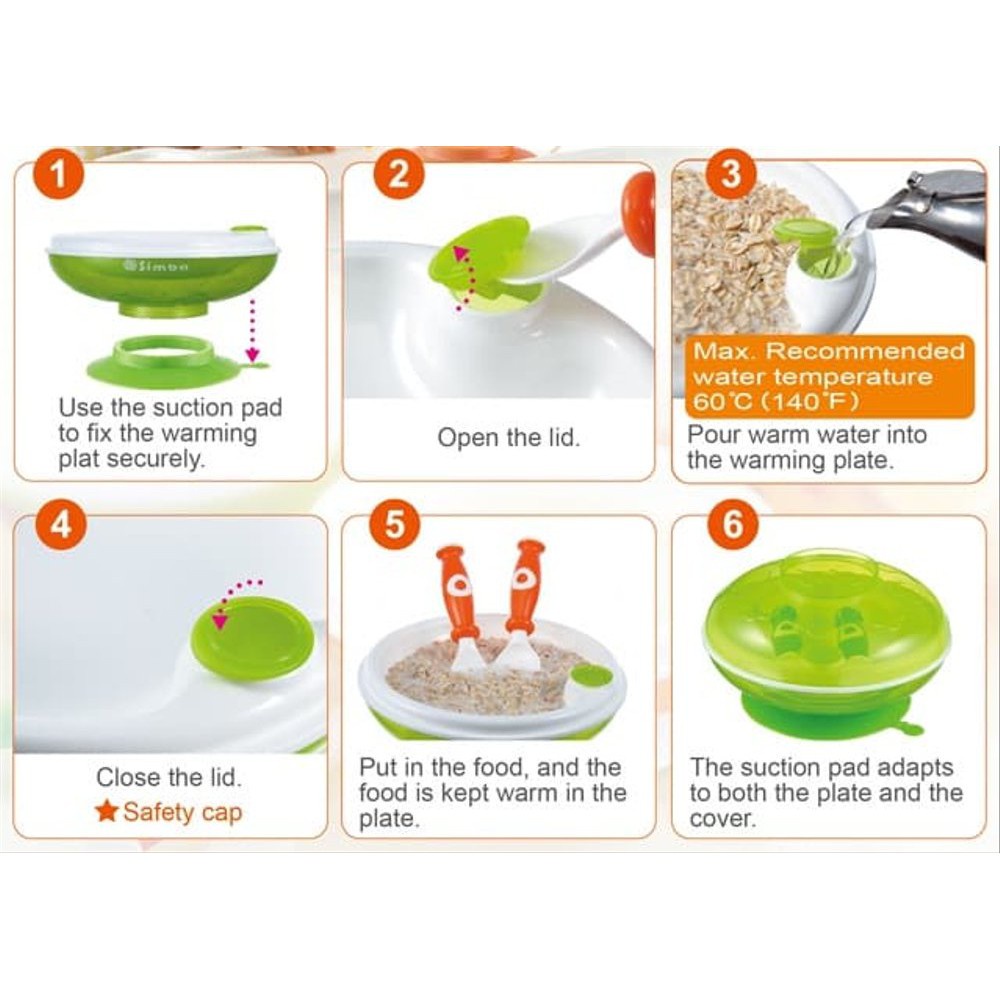 Simba -  Warming Plate &amp; Spoon Set