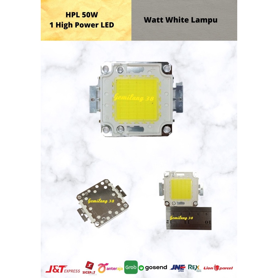 HPL 50W  High Power LED 50 Watt White Lampu Sorot 6000k - 6500k