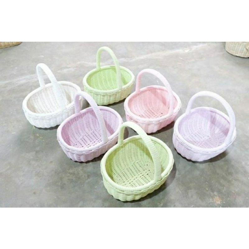 keranjang piknik/keranjang piknik rotan / keranjang piknik tanpa tutup