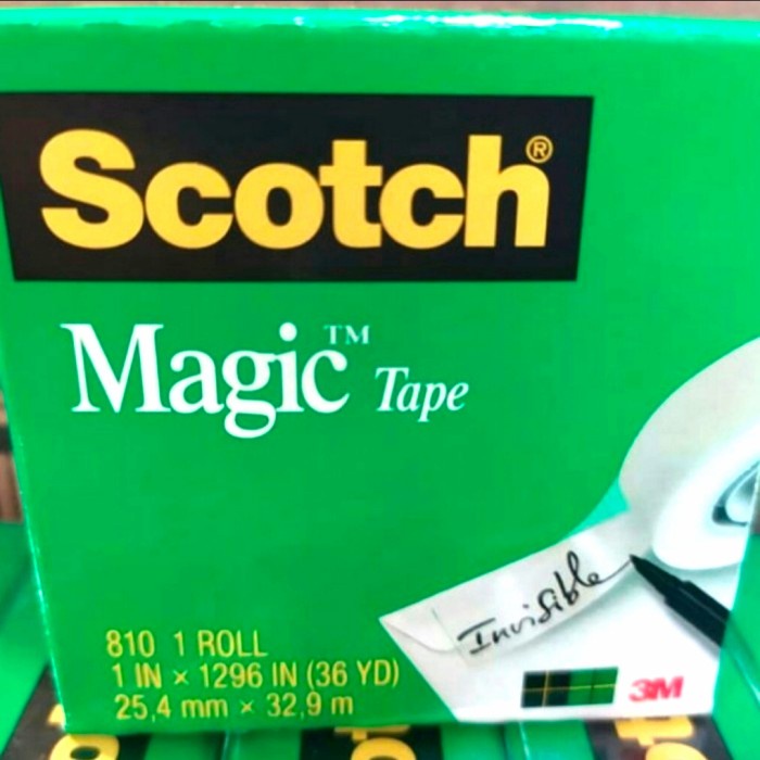 

SCOTCH MAGIC TAPE 1 IN X 36 YARD 3M 810