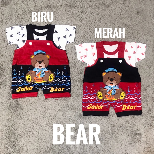 Romper Bayi /  Pendek Bayi Lepas Celana TOMTOM Motif