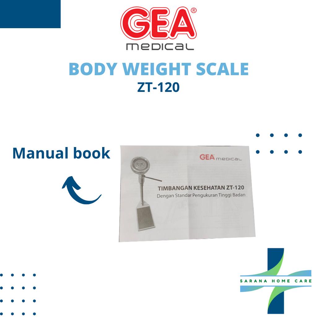 GEA Body Weight Scale ZT-120/ timbangan badan/ timbangan 2 in 1/ pengukur tinggi badan/posyandu