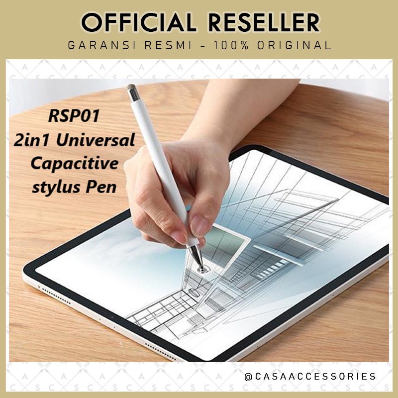 Robot RSP01 2in1 Universal Capacitive Stylus Pen Pencil Pensil for Android iPad Tab