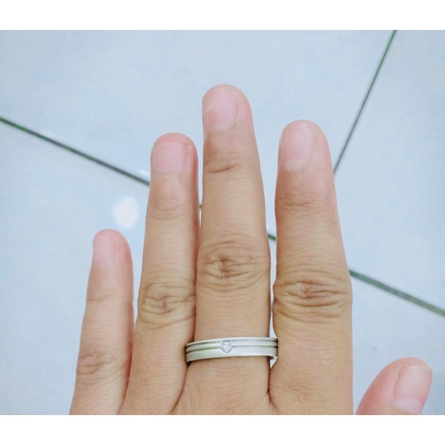 Cincin lamaran/ cincin tunangan / cincin ring / cincin / titanium / cincin titanium