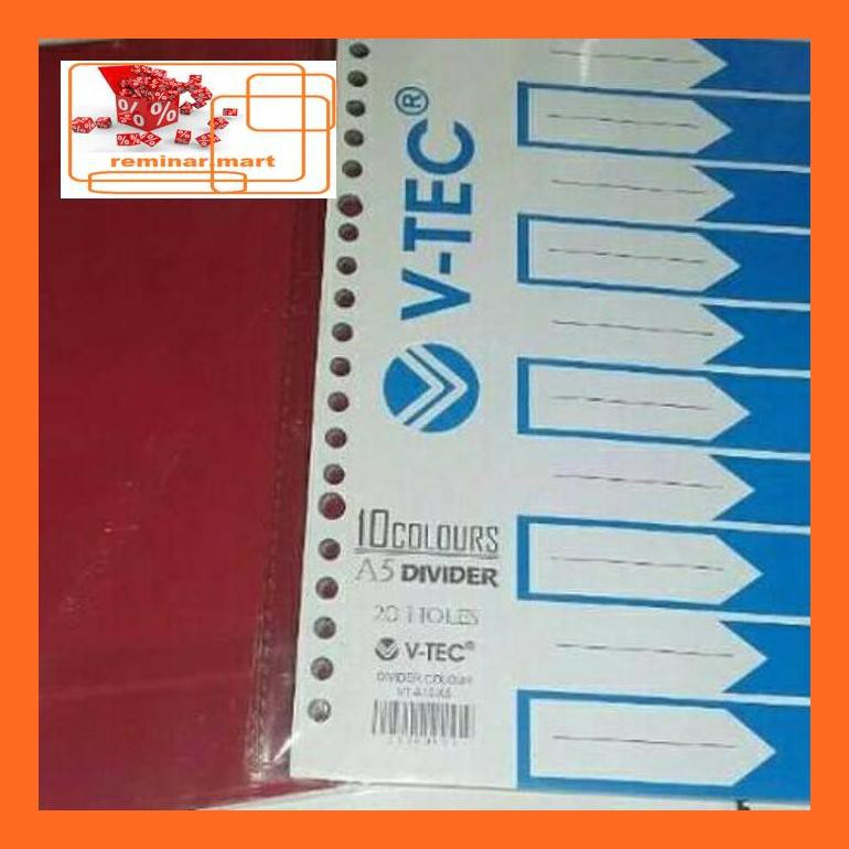 

474Srem Pembatas Binder 20 Ring / A5 Repjd80E