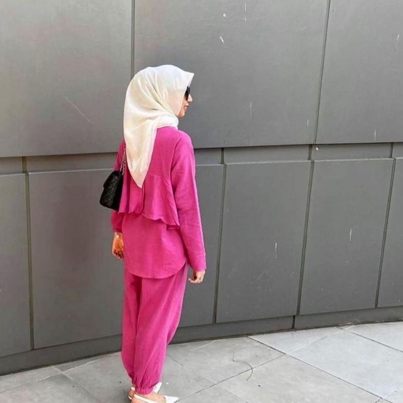 One set Jogger Asila / Baju Setelan Wanita