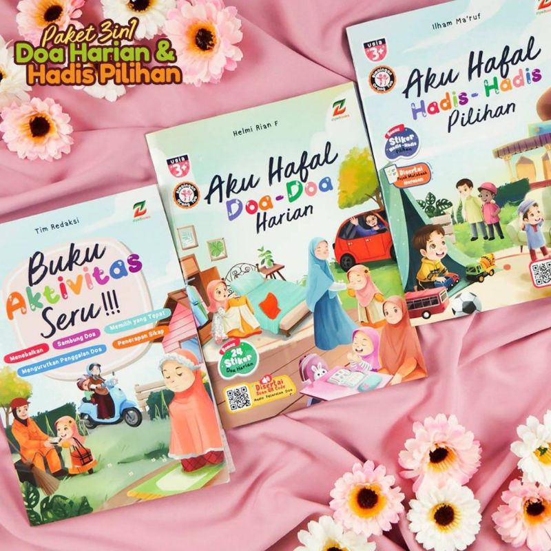 PAKET 3 IN 1 DOA HARIAN &amp; HADIS PILIHAN•DOA DOA HARIAN ANAK