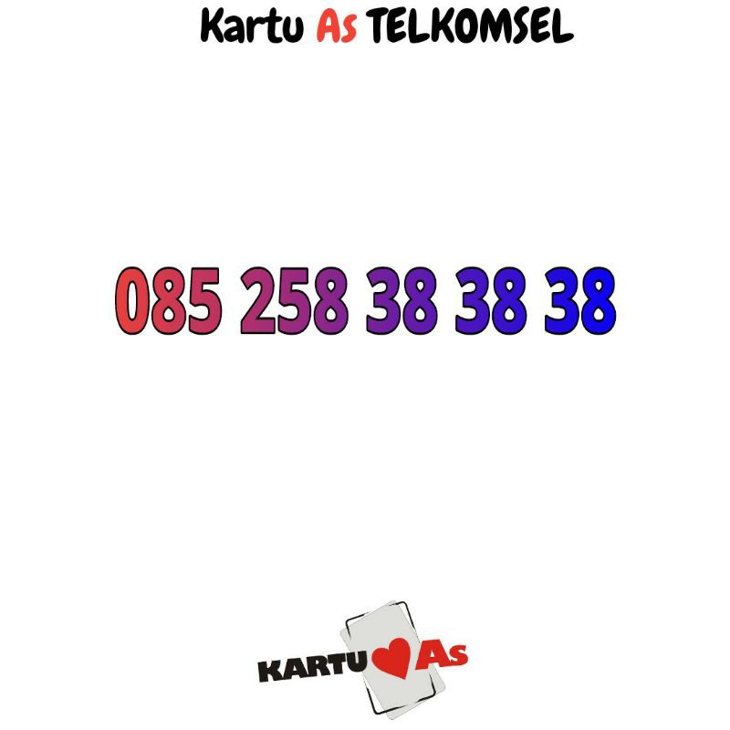 nomor cantik telkomsel kartu  simpati dan as 383838