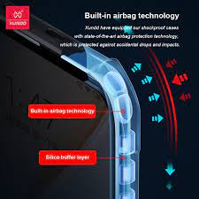 CASE XIAOMI REDMI 10 / XIAOMI REDMI 10X 5G / REDMI 10X PRO / REDMI 9A XUNDD BEATLE ORIGINAL SOFT HARD CASE HYBRID ARMOR - CLEAR LIST BLACK